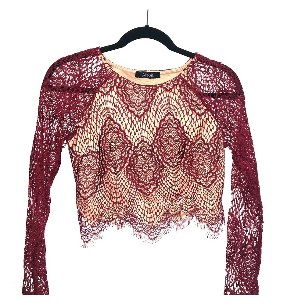 Lace crop top